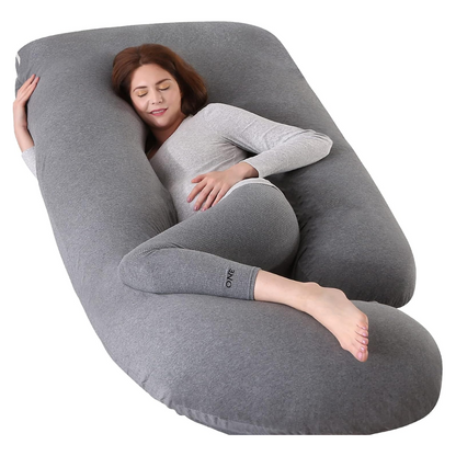 Almohada de Embarazo de Cuerpo Completo en U - Duerme sin Dolor